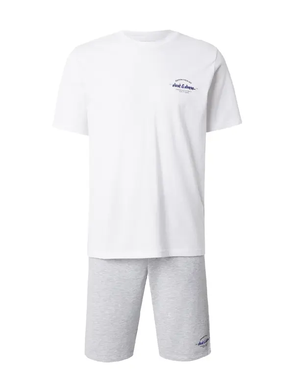 JACK & JONES JACK & JONES Jogging komplet 'JJBRANDON'  plava / siva melange / crna / bijela