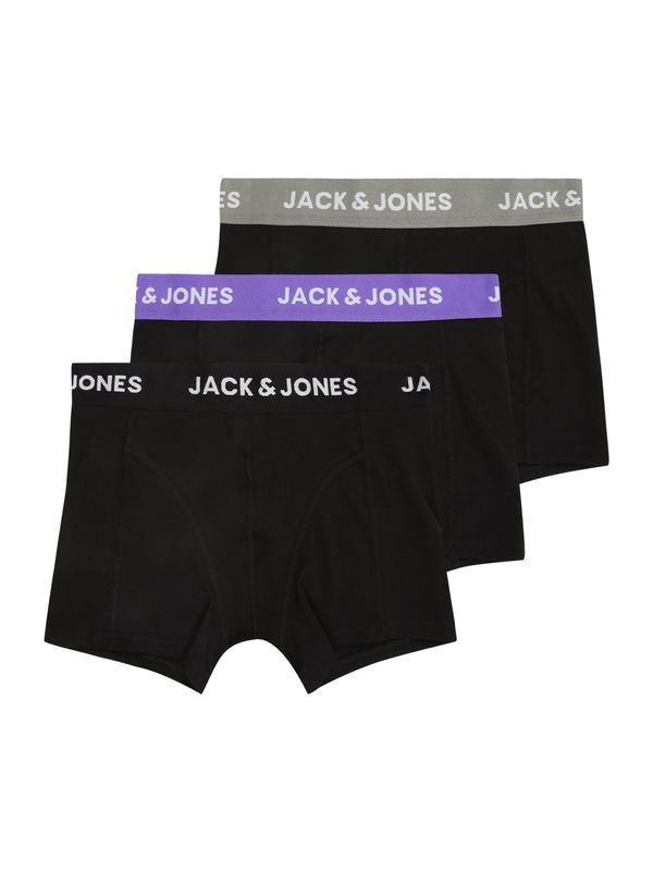 Jack & Jones Junior Jack & Jones Junior Gaće 'JACAXEL'  kameno siva / ljubičasta / crna / bijela