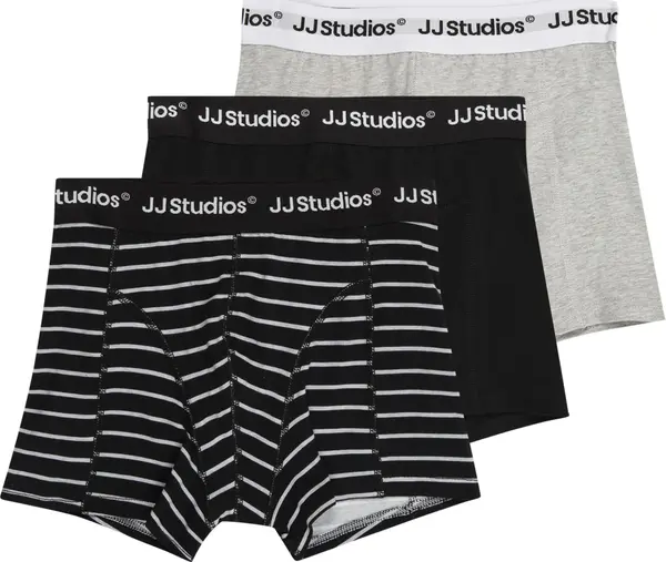 Jack & Jones Junior Jack & Jones Junior Gaće 'JACSOHO'  siva melange / crna / bijela