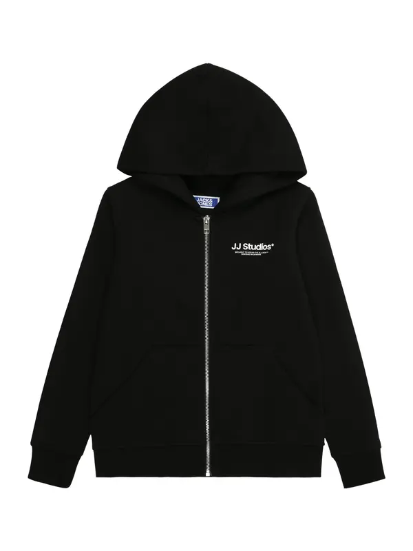 Jack & Jones Junior Jack & Jones Junior Gornji dio trenirke  crna / bijela