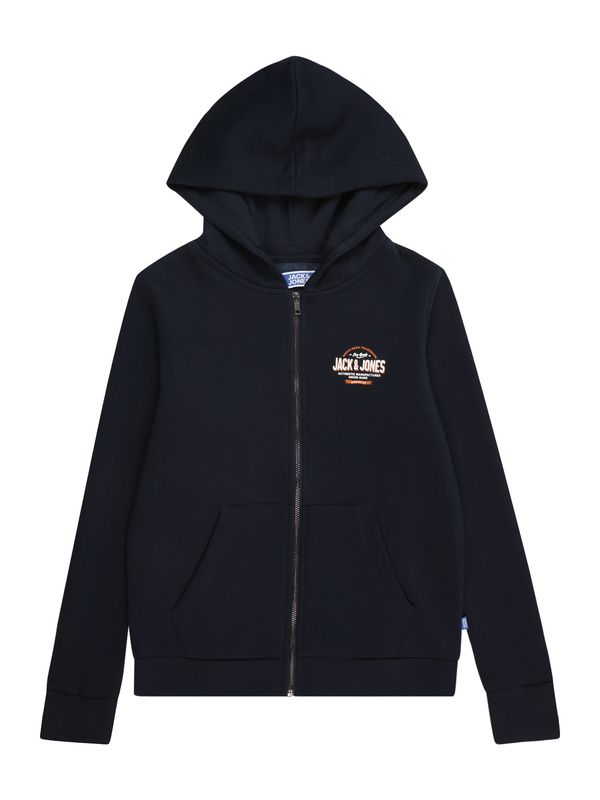 Jack & Jones Junior Jack & Jones Junior Gornji dio trenirke  mornarsko plava / narančasta / bijela