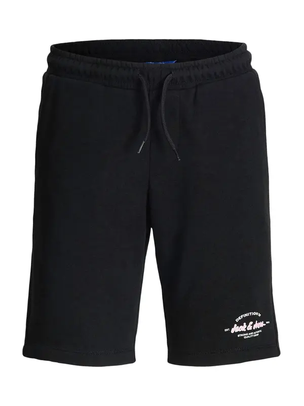 Jack & Jones Junior Jack & Jones Junior Hlače 'JPSTGORDON BRANDON'  crna / bijela