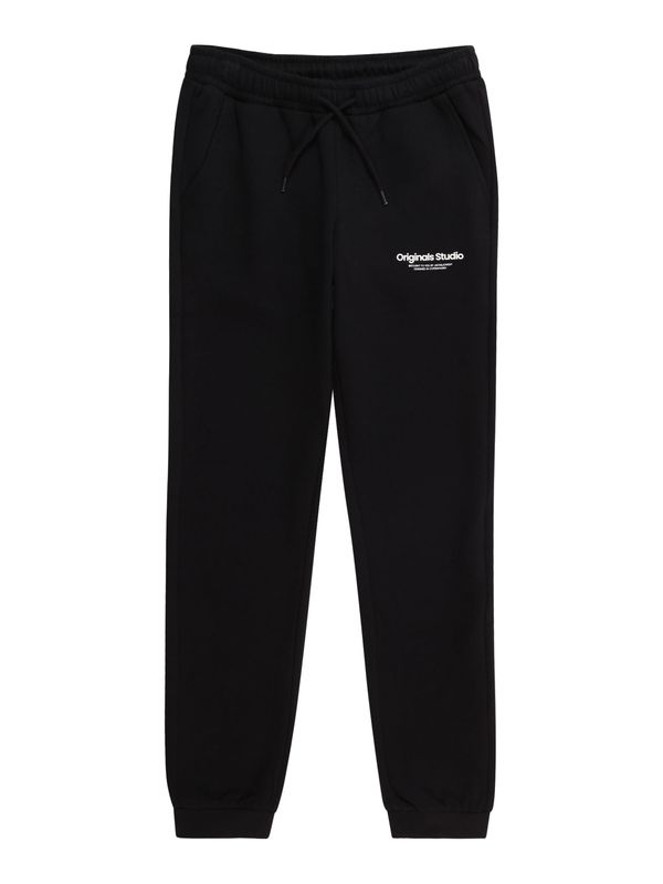 Jack & Jones Junior Jack & Jones Junior Hlače 'JPSTGORDON JJVESTERBRO'  crna / bijela
