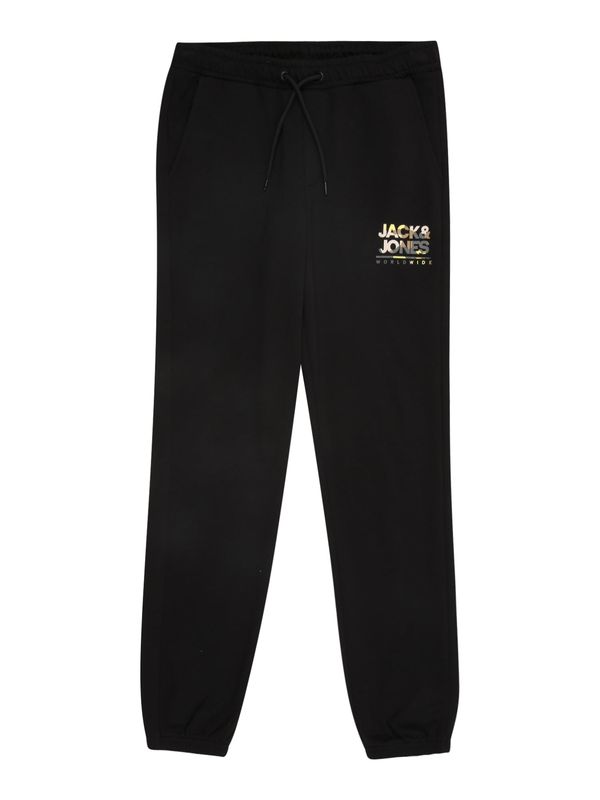 Jack & Jones Junior Jack & Jones Junior Hlače 'JPSTLUKE'  svijetlosmeđa / žuta / tamo siva / crna