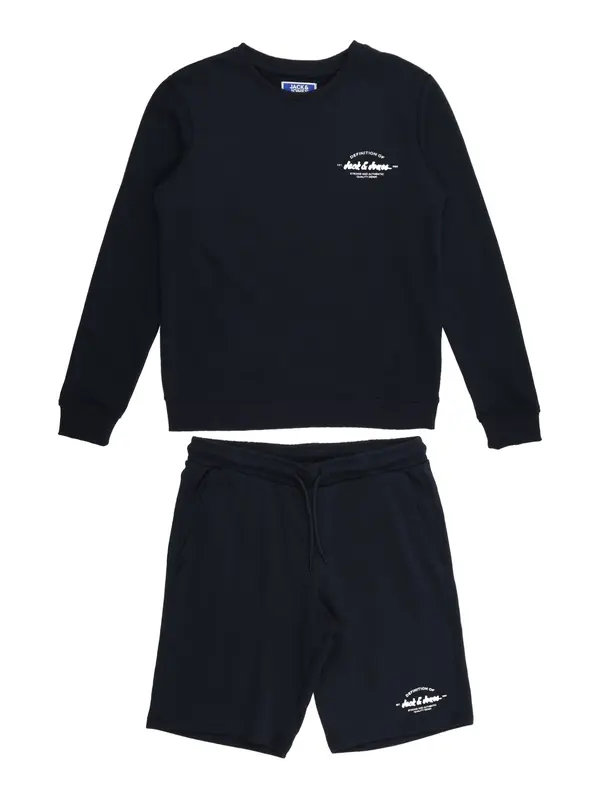 Jack & Jones Junior Jack & Jones Junior Jogging komplet 'JJBRANDON'  tamno plava / bijela
