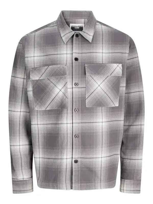 Jack & Jones Junior Jack & Jones Junior Košulja 'Charlie Check'  siva / svijetlosiva / bijela
