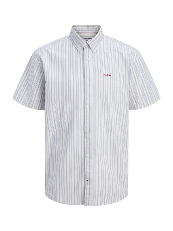 Jack & Jones Junior Jack & Jones Junior Košulja 'JJDEVIN'  svijetloplava / siva / crvena / bijela