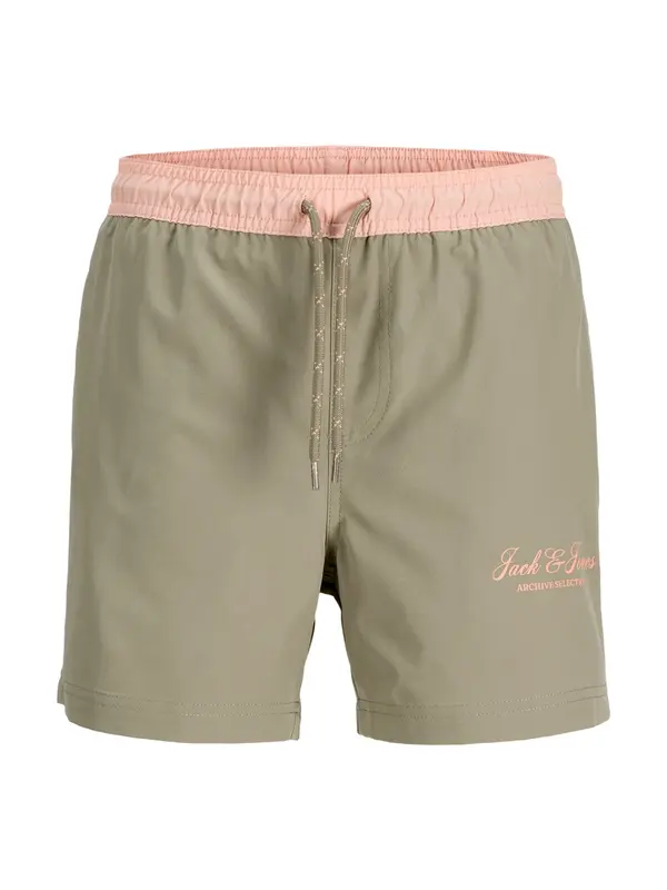 Jack & Jones Junior Jack & Jones Junior Kupaće hlače 'JPSTMaui Archive'  siva / pastelno roza