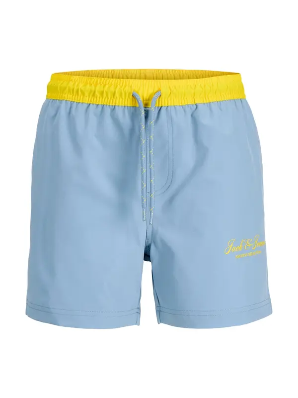 Jack & Jones Junior Jack & Jones Junior Kupaće hlače 'JPSTMaui Archive'  svijetloplava / tamo žuta