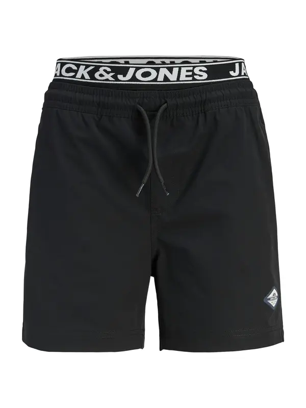 Jack & Jones Junior Jack & Jones Junior Kupaće hlače 'JPSTMAUI'  crna / bijela