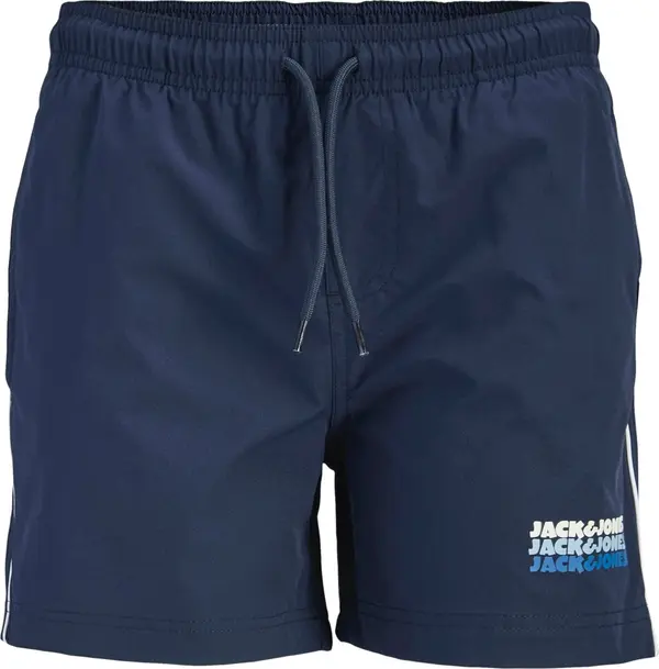 Jack & Jones Junior Jack & Jones Junior Kupaće hlače 'JPSTMAUI SUNRISE'  mornarsko plava / azur / svijetloplava / bijela