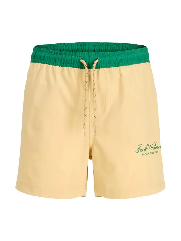 Jack & Jones Junior Jack & Jones Junior Kupaće hlače 'Maui Archive'  žuta / zelena
