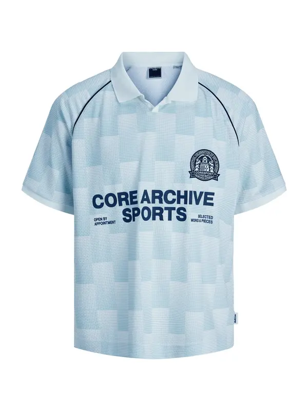 Jack & Jones Junior Jack & Jones Junior Majica 'JCOBreeze Football'  mornarsko plava / svijetloplava