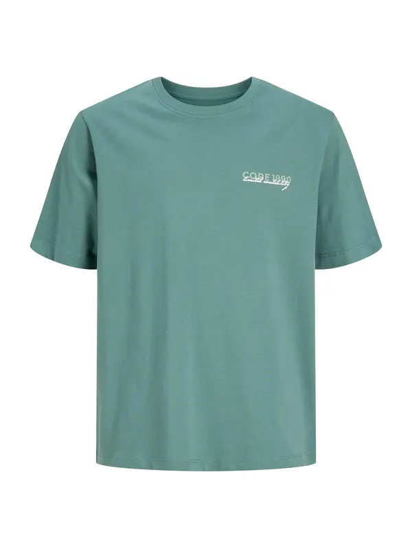 Jack & Jones Junior Jack & Jones Junior Majica 'JCOETERNA'  smaragdno zelena / žad / bijela