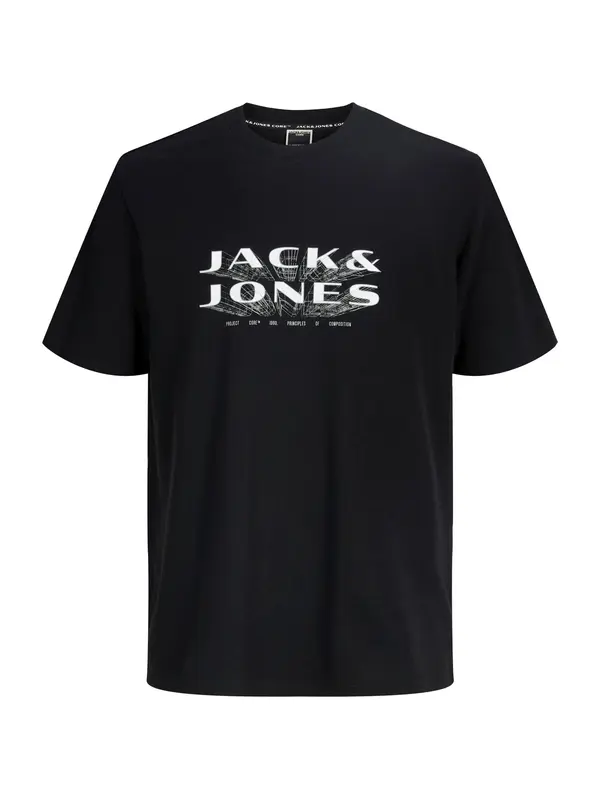 Jack & Jones Junior Jack & Jones Junior Majica 'JCOFUSION'  crna / bijela