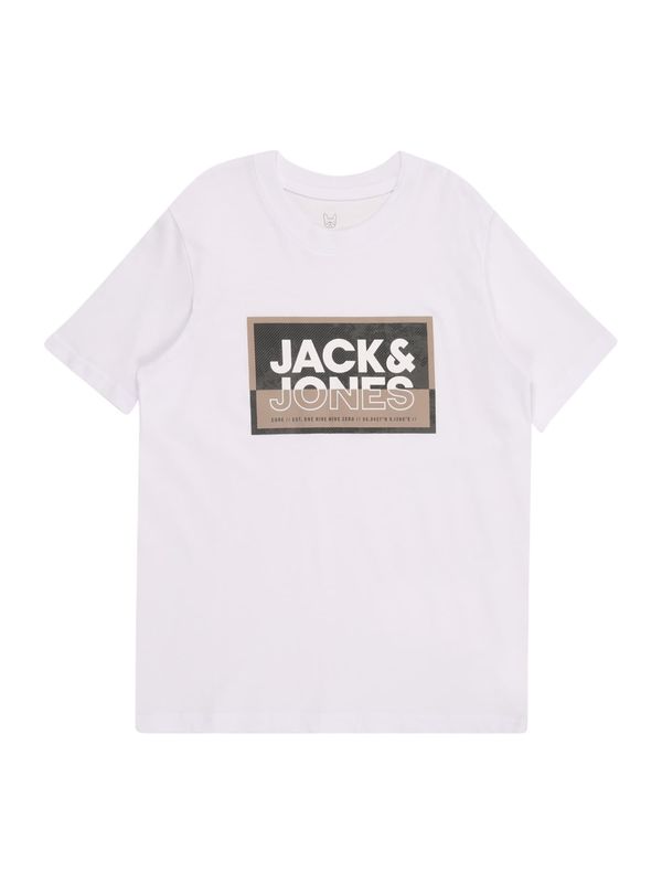 Jack & Jones Junior Jack & Jones Junior Majica 'JCOLOGAN'  smeđa / siva / bijela