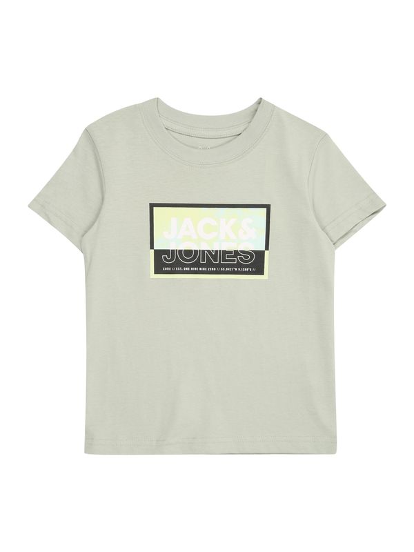 Jack & Jones Junior Jack & Jones Junior Majica 'JCOLOGAN'  svijetlosiva / svijetlozelena / crna / bijela