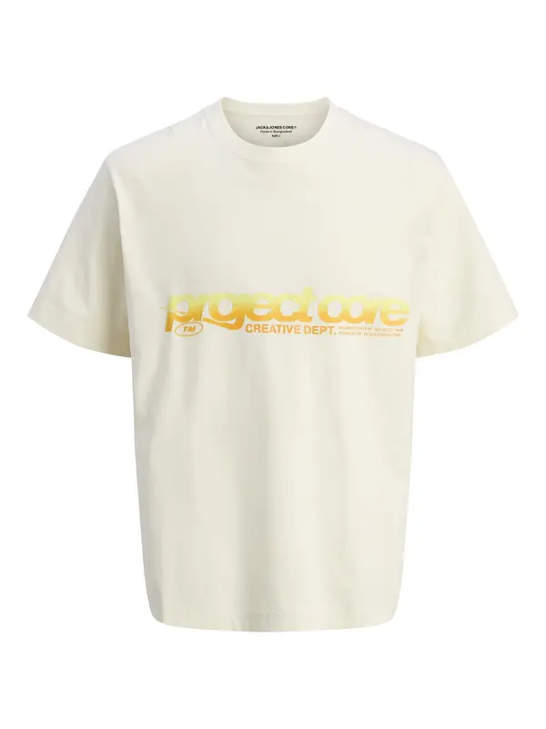 Jack & Jones Junior Jack & Jones Junior Majica 'JCOUnion Summer'  žuta / narančasta / prljavo bijela