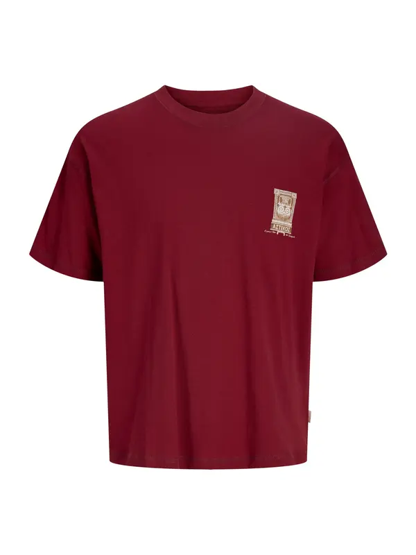 Jack & Jones Junior Jack & Jones Junior Majica 'JORARGOS'  karamela / crvena / bijela