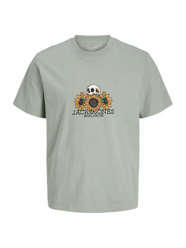 Jack & Jones Junior Jack & Jones Junior Majica 'JORCATSKILLS'  pastelno zelena / narančasta / crna