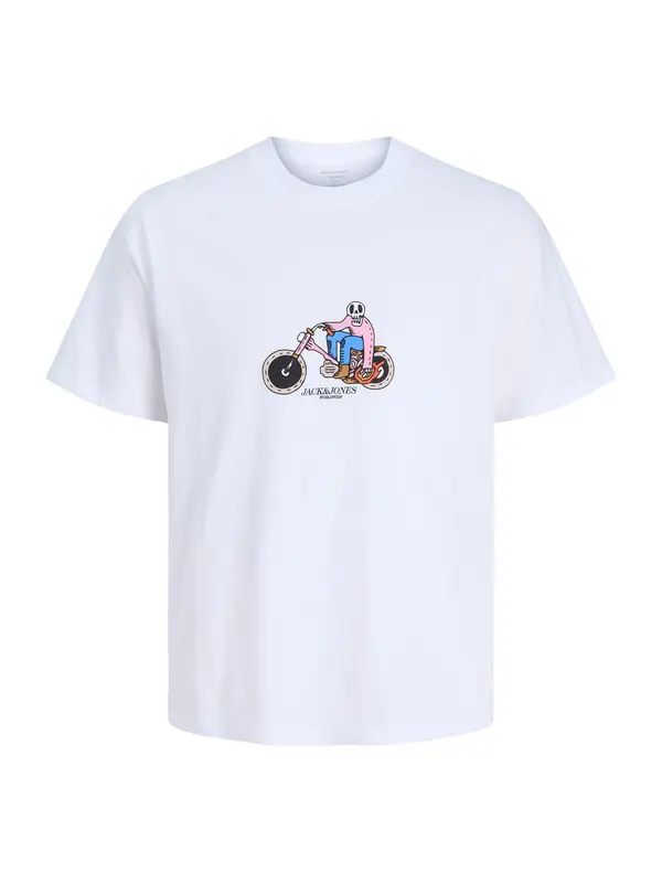 Jack & Jones Junior Jack & Jones Junior Majica 'JORCATSKILLS SKULL'  konjak / roza / crna / bijela