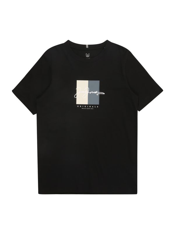 Jack & Jones Junior Jack & Jones Junior Majica 'JORFREDERIKSBERG'  bež / crna / prljavo bijela