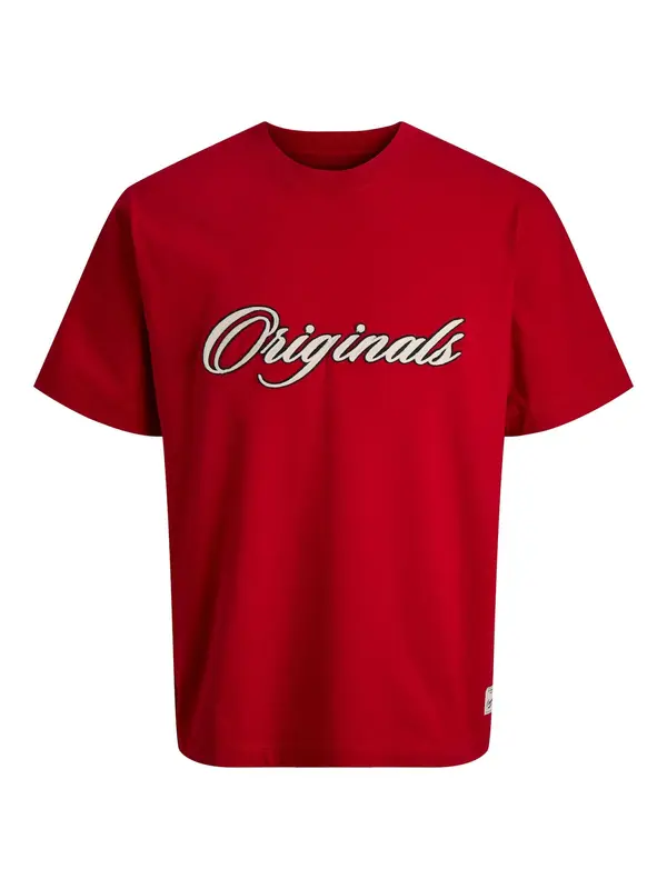 Jack & Jones Junior Jack & Jones Junior Majica 'JORNantucket'  crvena / crna / prljavo bijela