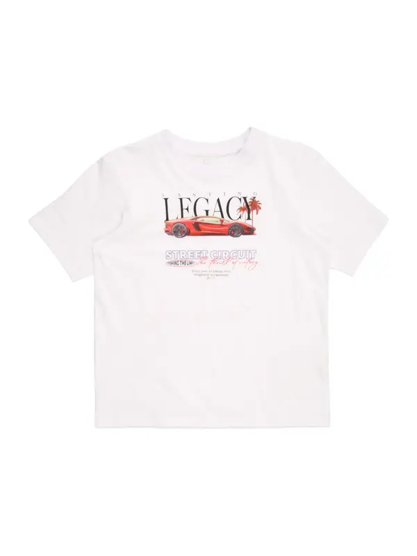 Jack & Jones Junior Jack & Jones Junior Majica 'JORPHOTO'  siva / crvena / crna / bijela