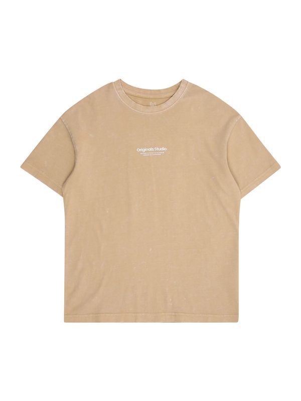 Jack & Jones Junior Jack & Jones Junior Majica 'JORVesterbro'  tamno bež / bijela