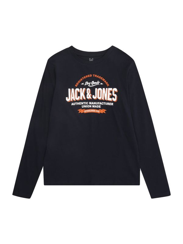 Jack & Jones Junior Jack & Jones Junior Majica  morsko plava / narančasta / bijela