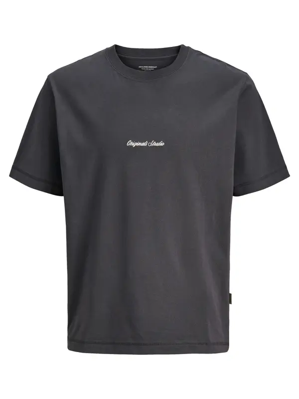 Jack & Jones Junior Jack & Jones Junior Majica 'Norrebro'  antracit siva / bijela