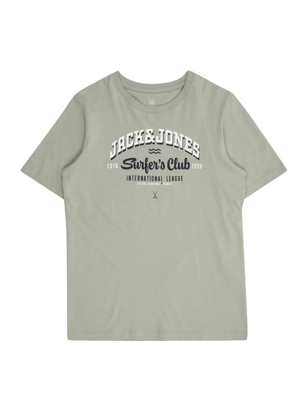 Jack & Jones Junior Jack & Jones Junior Majica  pastelno zelena / crna / bijela