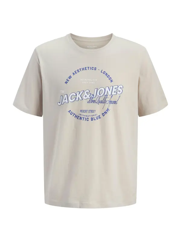 Jack & Jones Junior Jack & Jones Junior Majica  sivkasto bež / mornarsko plava / bijela