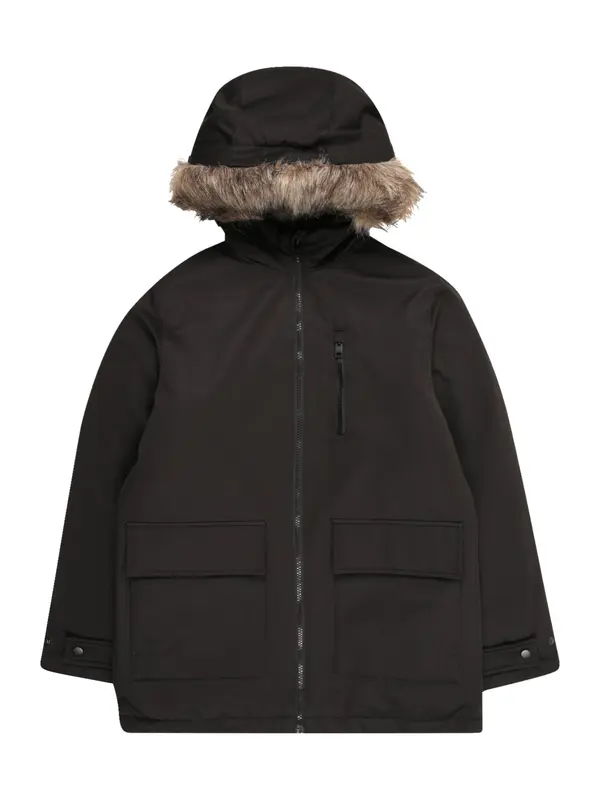 Jack & Jones Junior Jack & Jones Junior Prijelazna jakna 'JJCHARLIE'  svijetlosmeđa / crna