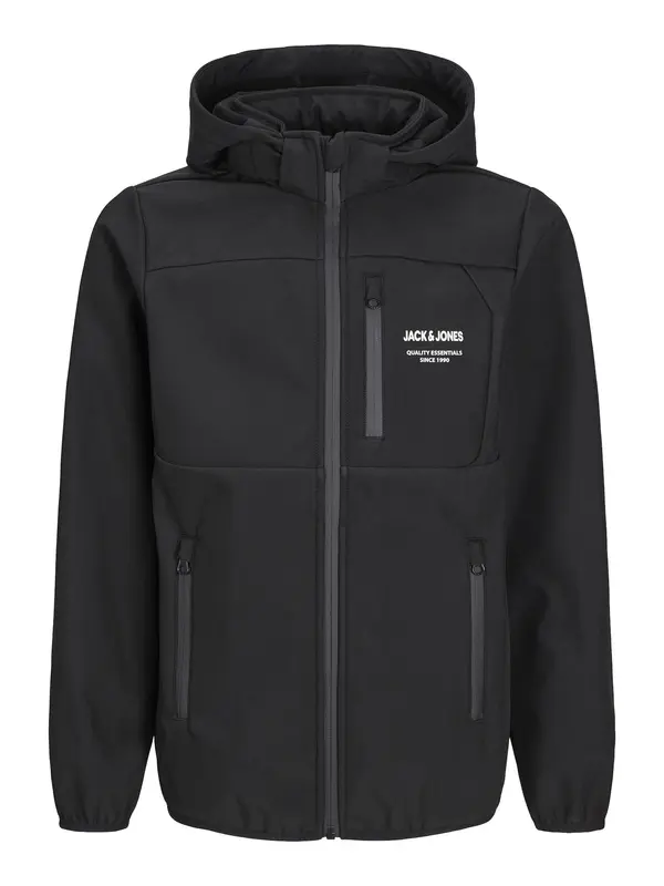 Jack & Jones Junior Jack & Jones Junior Prijelazna jakna 'JJTheo'  crna / bijela