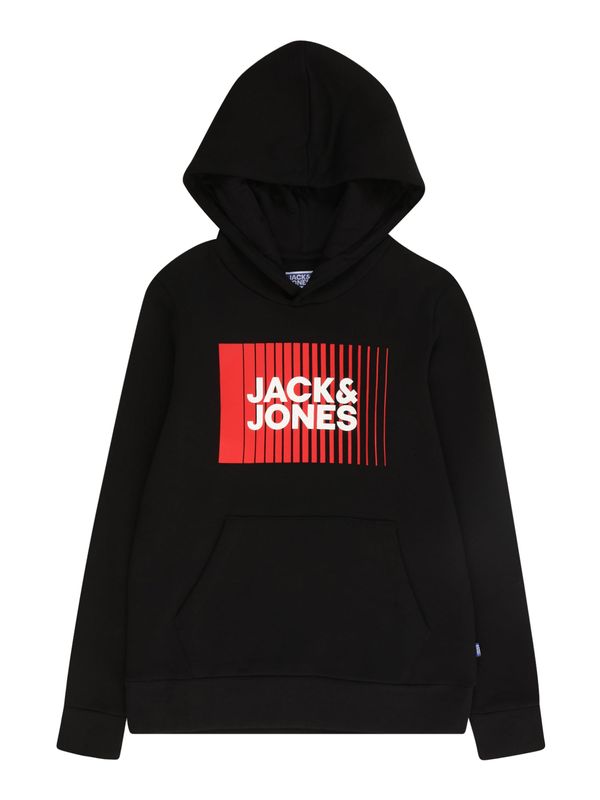 Jack & Jones Junior Jack & Jones Junior Pulover  tamno crvena / crna / bijela