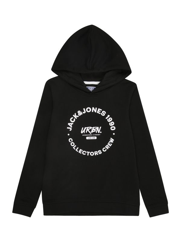 Jack & Jones Junior Jack & Jones Junior Sweater majica  crna / bijela