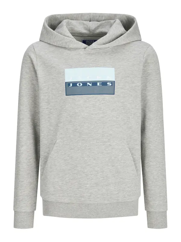 Jack & Jones Junior Jack & Jones Junior Sweater majica 'JCOFusion'  morsko plava / svijetloplava / siva melange / bijela