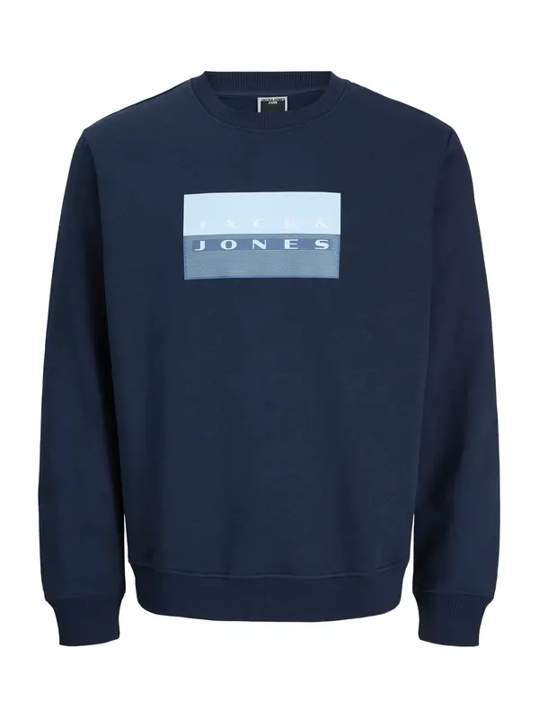 Jack & Jones Junior Jack & Jones Junior Sweater majica 'JCOFUSION'  safirno plava / svijetloplava / tamno plava / bijela