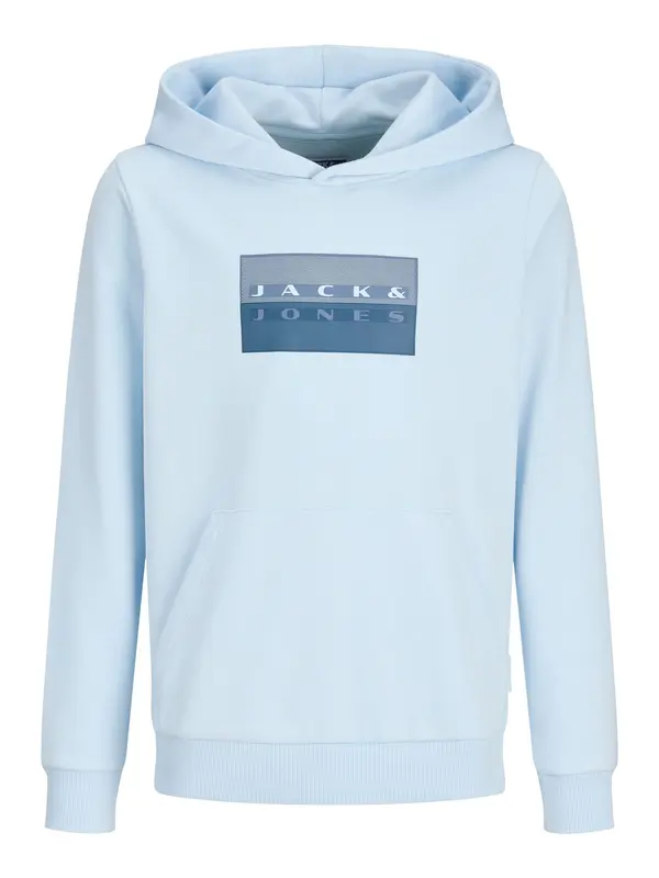 Jack & Jones Junior Jack & Jones Junior Sweater majica 'JCOFusion'  sivkasto plava / safirno plava / svijetloplava / bijela