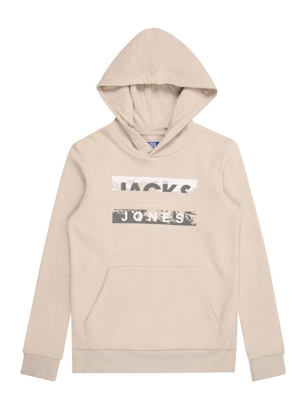 Jack & Jones Junior Jack & Jones Junior Sweater majica 'JCOKONTA'  siva / crna / bijela