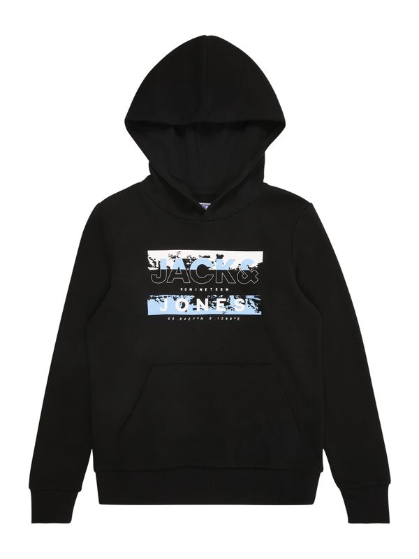 Jack & Jones Junior Jack & Jones Junior Sweater majica 'JCOKONTA'  svijetloplava / crna / bijela
