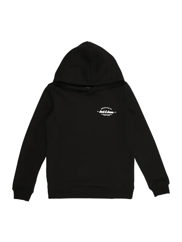 Jack & Jones Junior Jack & Jones Junior Sweater majica 'JJBRANDON'  crna / bijela