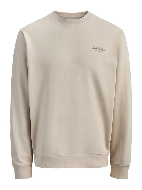 Jack & Jones Junior Jack & Jones Junior Sweater majica 'JJEArchive'  sivkasto bež