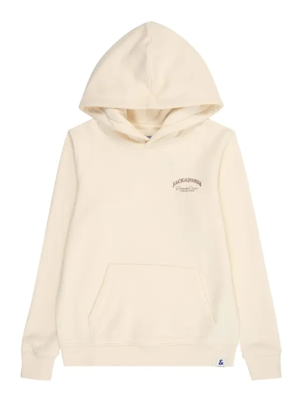 Jack & Jones Junior Jack & Jones Junior Sweater majica 'JJEBrandes'  hrđavo smeđa / vuneno bijela