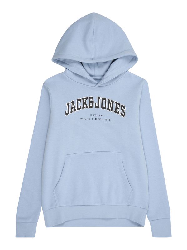Jack & Jones Junior Jack & Jones Junior Sweater majica 'JJECALEB'  svijetloplava / crna / bijela