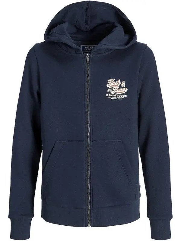 Jack & Jones Junior Jack & Jones Junior Sweater majica 'JJELogo'  tamno plava