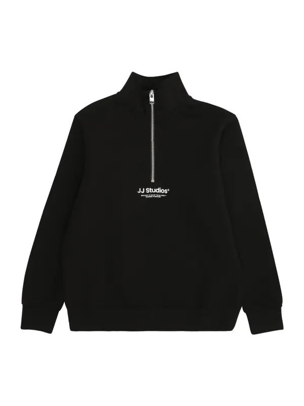 Jack & Jones Junior Jack & Jones Junior Sweater majica 'JJESOHO'  crna / bijela