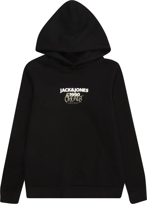 Jack & Jones Junior Jack & Jones Junior Sweater majica 'JORBushwick''  siva / crna / bijela