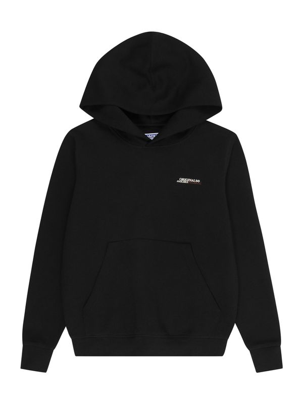 Jack & Jones Junior Jack & Jones Junior Sweater majica 'JORISLINGTON'  hrđavo crvena / crna / bijela